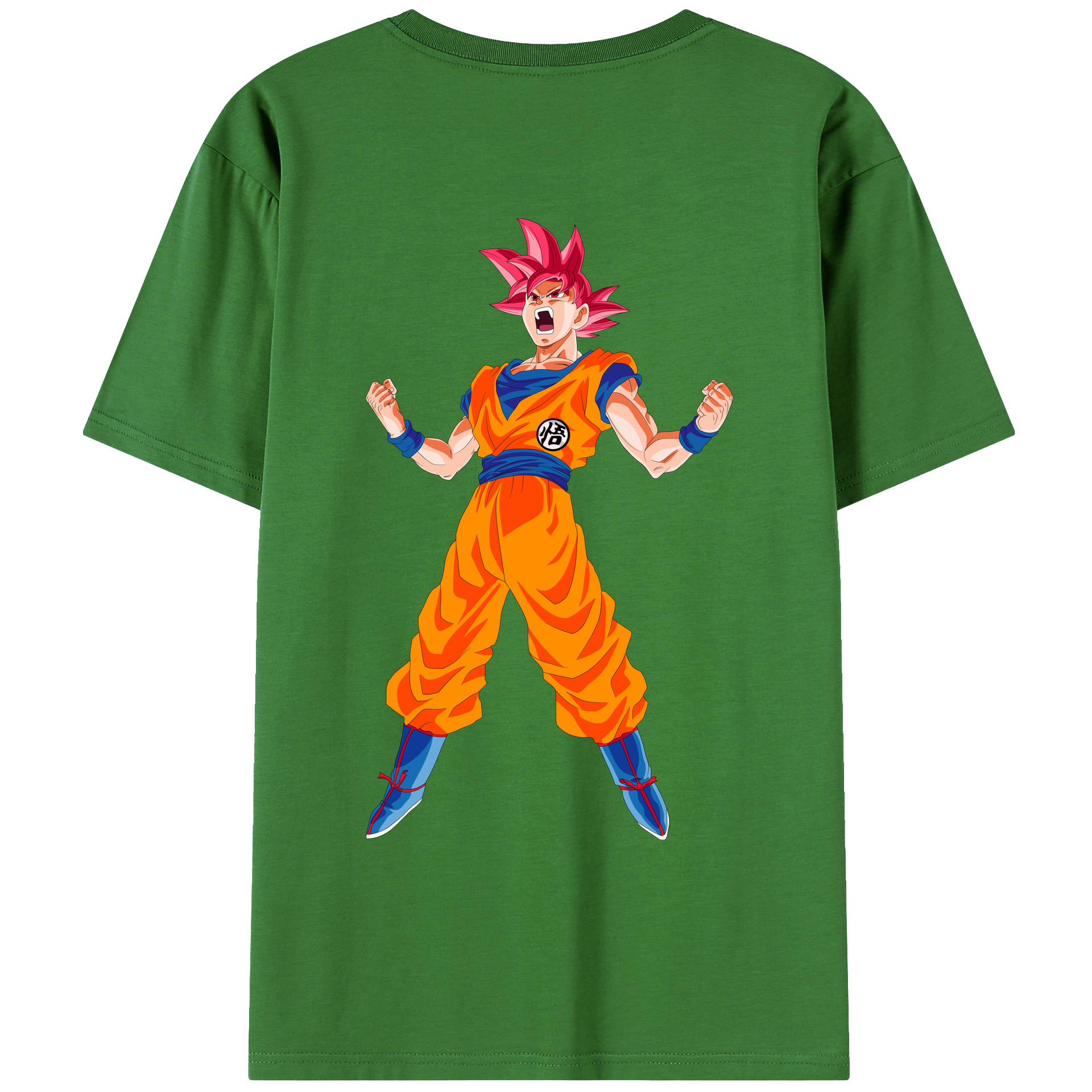 （画像用） ドラゴンボール 孫悟空（そん ごくう）Son Goku カカロット DRAGON BALL Kakarotto レディース半袖Tシャツ(バックプリント)
